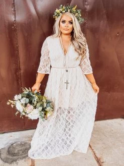 Southern Fried Chics 17 Angel Eyes Dress - Ivory