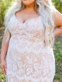 Shine Brighter Dress - Ivory -Southern Fried Chics 158A7562