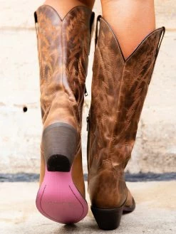 The Stella Mae Boot - Brown -Southern Fried Chics 158A8910