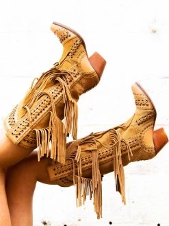 All Around The Fringe — Cowgirl Boots With Fringe In Tan Leather -Southern Fried Chics 158A8942 da572460 7f3f 4c01 b8b5 3fd40778bbdb