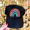 Taste The Rainbow Black Glitter Hat -Southern Fried Chics 5E4D7854 5AC8 4E11 8CA4 3D0D4F99842A