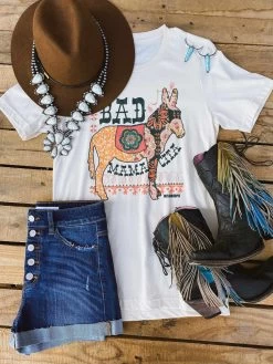 Bad Ass Mamacita Tee - Cream