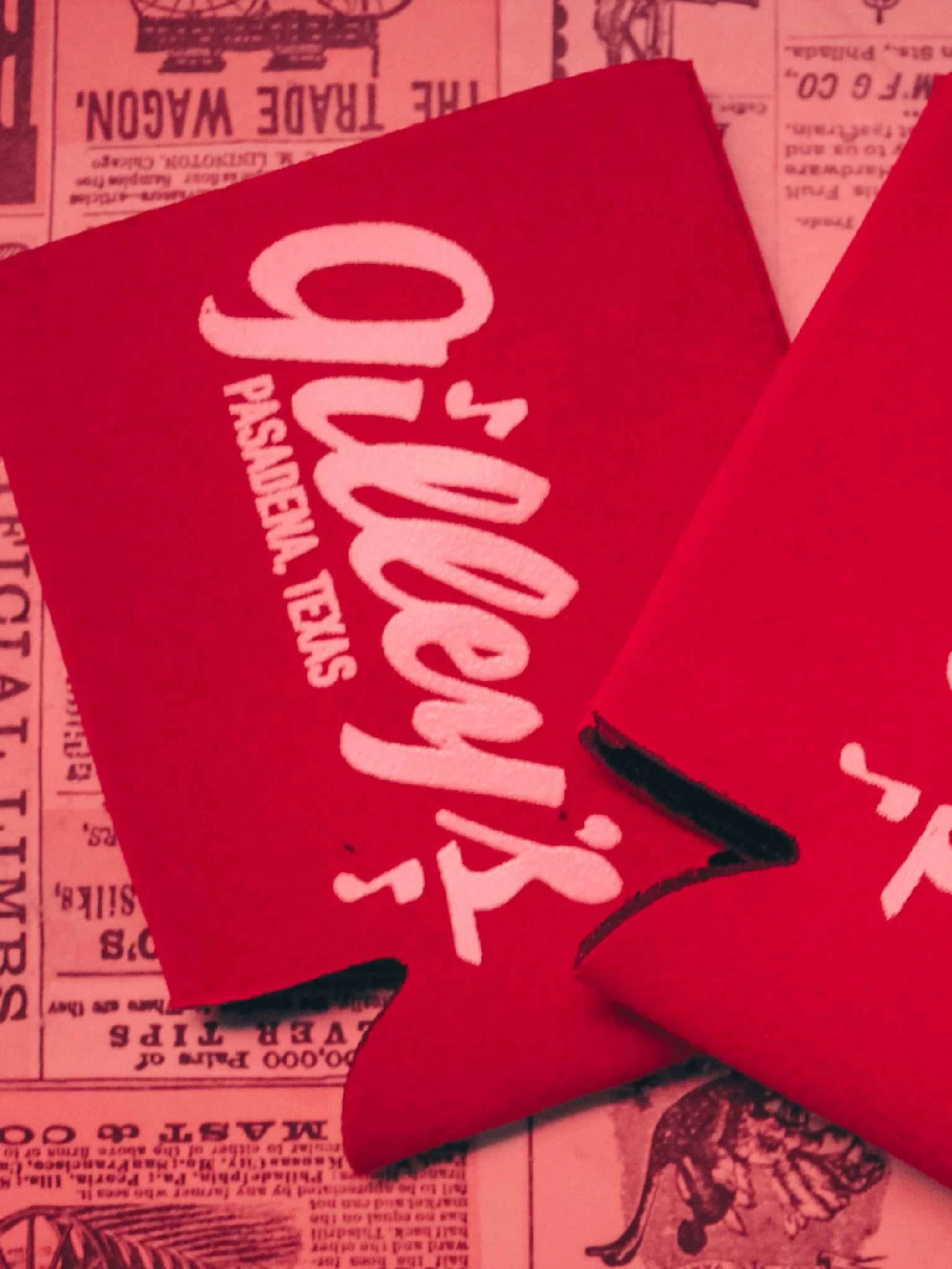 Gilleys Red Koozie 3 Gilleys Red Koozie