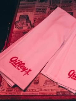 Gilleys Logo Tea Towel