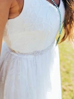 Bridal Lace Long Dress -Southern Fried Chics Bridal Lace Long Dress Dresses 7