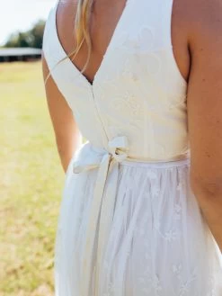 Bridal Lace Long Dress -Southern Fried Chics Bridal Lace Long Dress Dresses 9