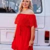 Bride Babes Dress - Red -Southern Fried Chics Bride Babes Dress Red Dresses 2