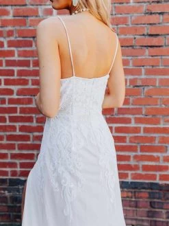 Champagne Maxi Dress With Lace -Southern Fried Chics Champagne Maxi Dress with Lace Dresses 4