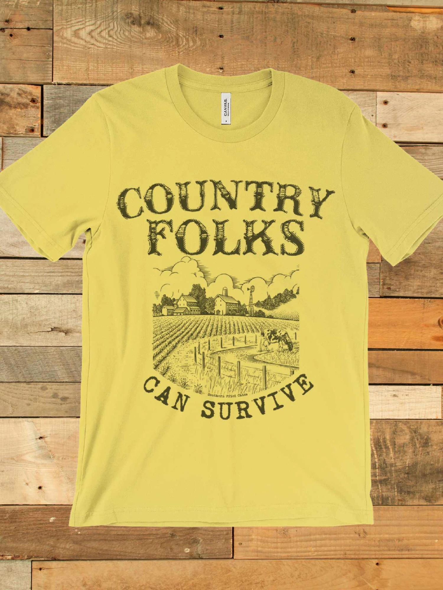 Country Folks Can Survive Tee 4 Country Folks Can Survive Tee - Image 2
