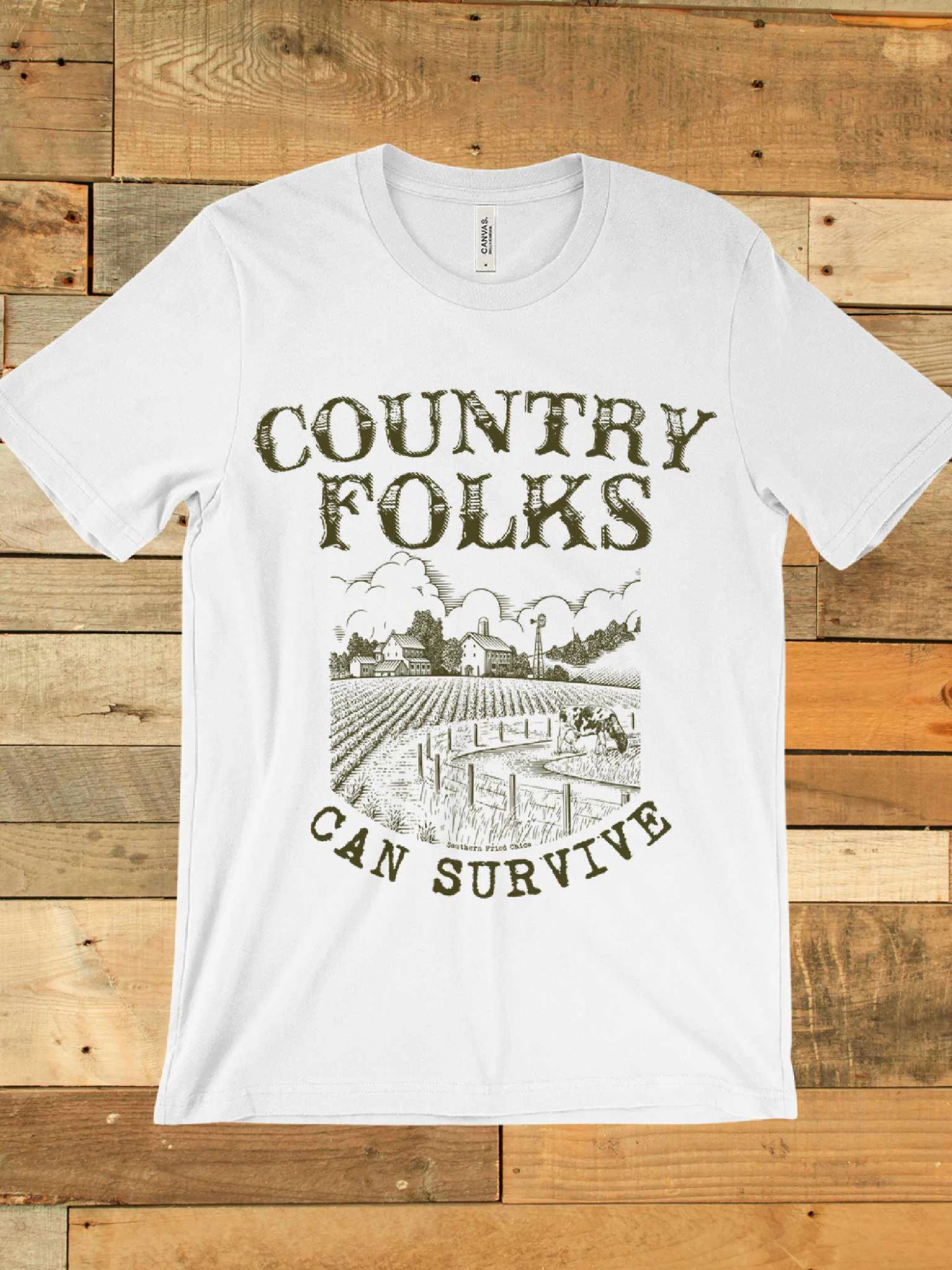 Country Folks Can Survive Tee 5 Country Folks Can Survive Tee - Image 3