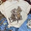Cowgirl Horse Tee - Cream -Southern Fried Chics Cowgirl Horse Tee Cream T Shirts