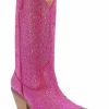 Silver Dollar Rhinestone Boot By Dan Post - Fuchsia -Southern Fried Chics DI570 FUCHSIA 1