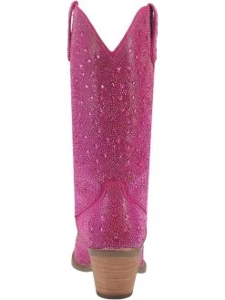 Silver Dollar Rhinestone Boot By Dan Post - Fuchsia -Southern Fried Chics DI570 FUCHSIA 4