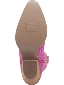 Silver Dollar Rhinestone Boot By Dan Post - Fuchsia -Southern Fried Chics DI570 FUCHSIA 7