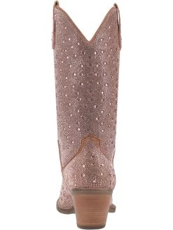 Silver Dollar Rhinestone Boot By Dan Post - Rose Gold -Southern Fried Chics DI570 ROSEGLD 4