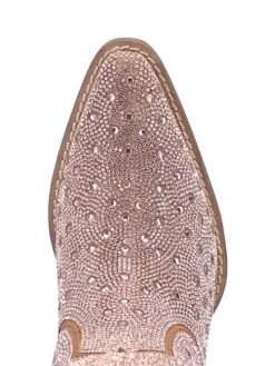 Silver Dollar Rhinestone Boot By Dan Post - Rose Gold -Southern Fried Chics DI570 ROSEGLD 6