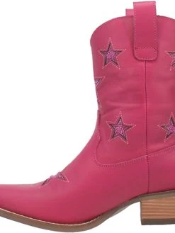 Star Struck Bootie By Dan Post - Fuchsia -Southern Fried Chics DI582 PINK 3