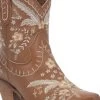 Prim Rose Bootie By Dan Post - Brown -Southern Fried Chics DI748 BROWN 1