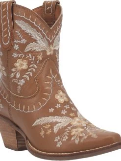 Prim Rose Bootie By Dan Post - Brown