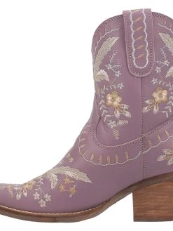 Prim Rose Bootie By Dan Post - Lavender -Southern Fried Chics DI748 LAV 3