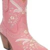 Prim Rose Bootie By Dan Post - Pink -Southern Fried Chics DI748 PNK 1