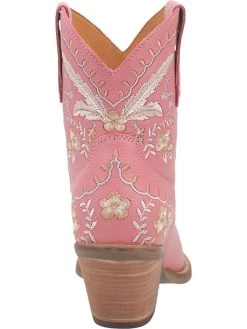 Prim Rose Bootie By Dan Post - Pink -Southern Fried Chics DI748 PNK 4