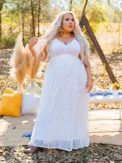 Dreaming Of Love — Western Wedding Dress In White -Southern Fried Chics Dreaming Of Love Dress White Dresses 5