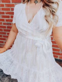 Feelin' Flirty Dress - White -Southern Fried Chics Feelin Flirty Dress White Dresses 2