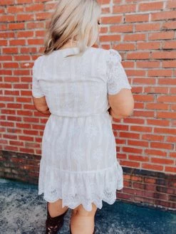Feelin' Flirty Dress - White -Southern Fried Chics Feelin Flirty Dress White Dresses 5