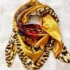 Fiesty Floral Wild Rag - Mustard -Southern Fried Chics Fiesty Floral Wild Rag Mustard Scarf