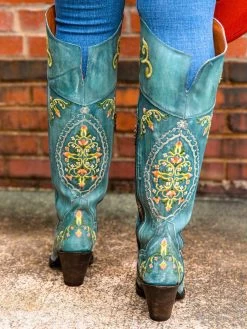 Dan Post Flower Child Boots -Southern Fried Chics Flower Child Boots Boots 4