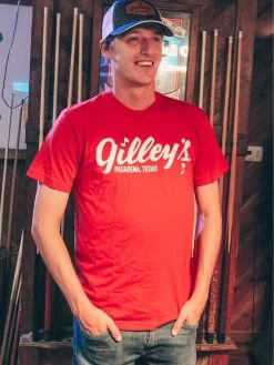 Gilleys Logo Red T Shirt
