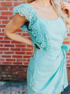 Hello Beautiful Dress - Mint -Southern Fried Chics Hello Beautiful Dress Mint Dresses 7