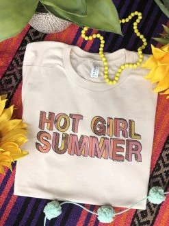 Hot Girl Summer Tee - Cream