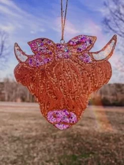 Sparkly Highland Cow Freshie