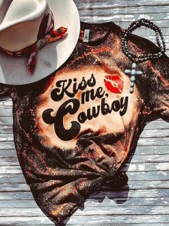 Kiss Me Cowboy Tee