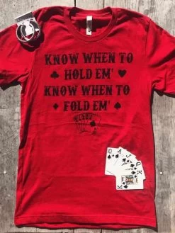 Know When To Hold Em Tee