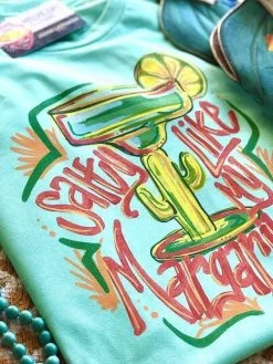 Salty Like My Margarita Tee - Mint