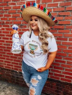 Maybe Margaritas Are Addicted To Me Tee - White -Southern Fried Chics Maybe Margaritas Are Addicted To Me Tee White T Shirts 2