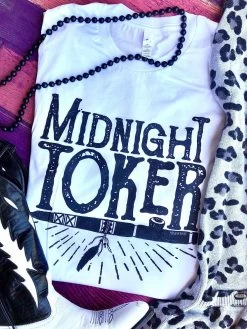 Midnight Toker Tee - White