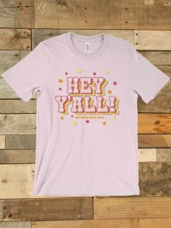 Hey Yall T Shirt -Southern Fried Chics PINK