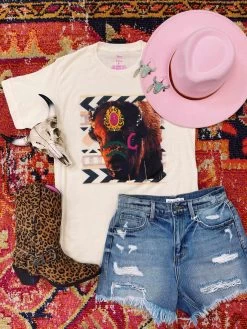 Painted Buffalo Tee