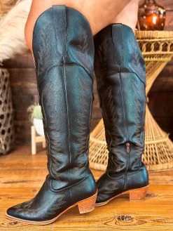 The Knight Cowgirl Wide Boots - Black -Southern Fried Chics PhotoApr032023 20828PM