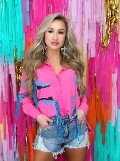 Saddle Up Cowgirl Boots And Fringe Shirt -Southern Fried Chics PhotoApr042023 10708PM