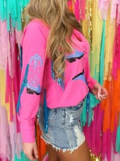 Saddle Up Cowgirl Boots And Fringe Shirt -Southern Fried Chics PhotoApr042023 10742PM