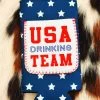 USA Drinking Team Star Slim Can Koozie -Southern Fried Chics PhotoApr052023 93313AM
