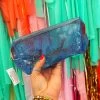 Carly Cosmetic Bag - Blue -Southern Fried Chics PhotoApr132023 104621AM