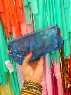 Carly Cosmetic Bag - Blue