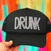 Rhinestone Drunk Trucker Hat -Southern Fried Chics PhotoApr202023 21228PM
