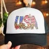 Leopard USA Trucker Hat -Southern Fried Chics PhotoApr202023 21413PM
